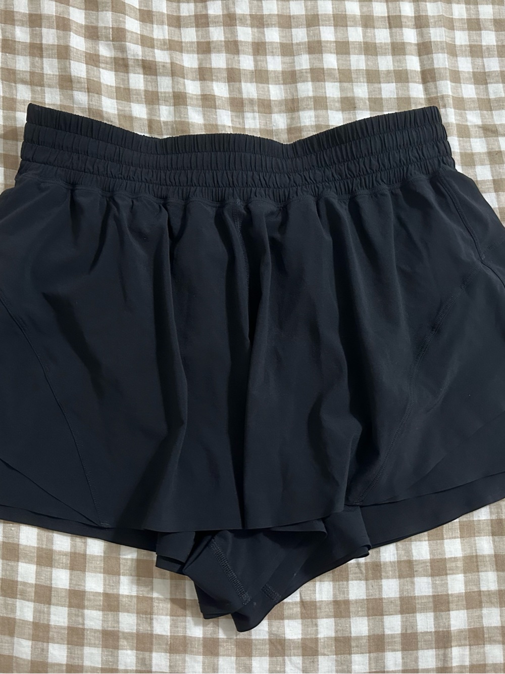 lululemon athletica Black Layered Skort Shorts